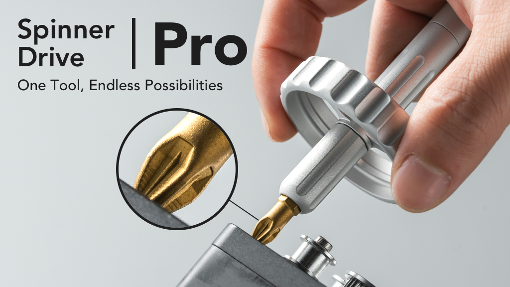 Spinner Drive Pro x Anti-Slip Bits: Grooved for Maximum Grip