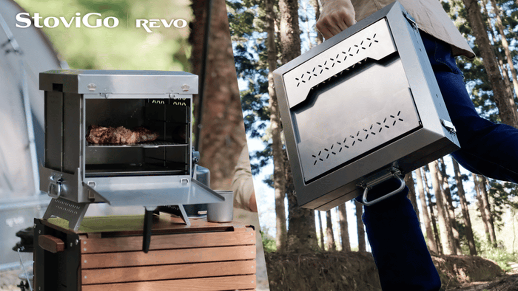 StoviGo: The First Foldable Top-Heating Grill