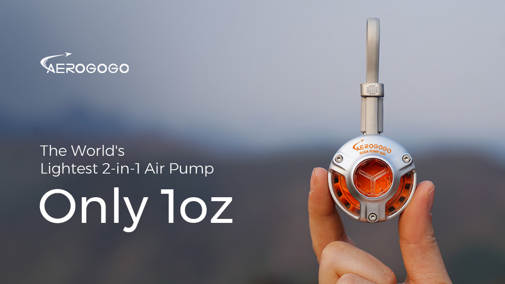 GIGA PUMP Air: The World's Lightest 2-in-1 Air Pump Only 1oz