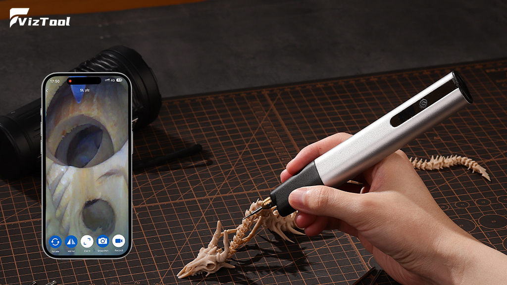 Precision Under the Lens! VizTool Cordless Rotary Pen