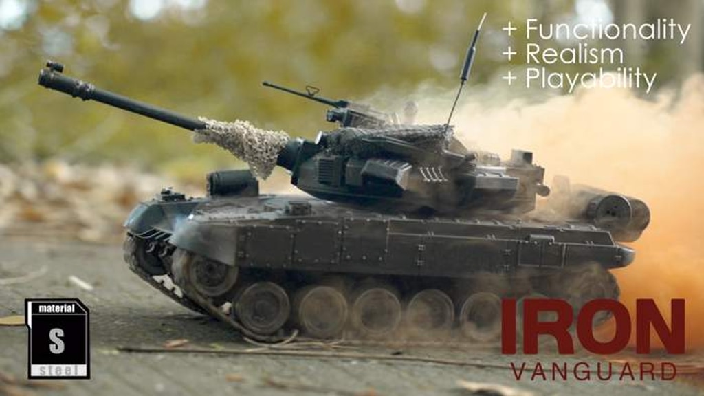 Iron Vanguard's most versatile alloy RC tank! Shock and Awe!