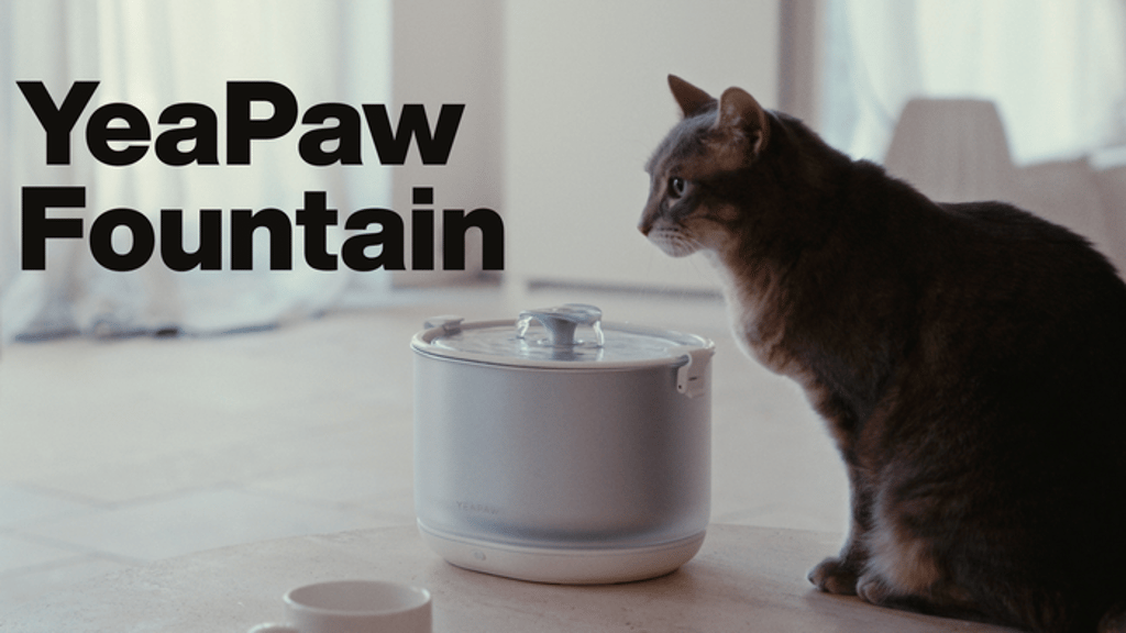 YeaPaw Fountain: Cordless. No Pump. Better Filtration.