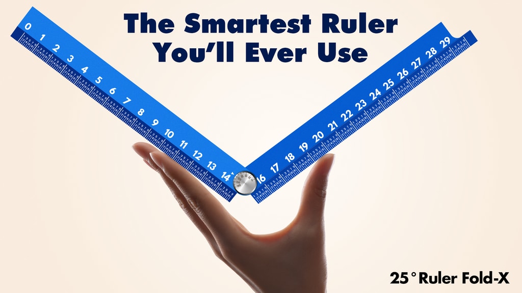 25° Ruler Fold-X: A Ruler