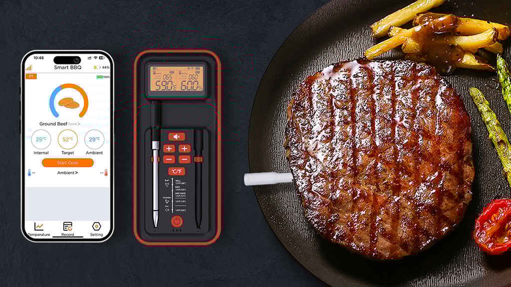 ChefLab: World's First AI-Powered Wireless Meat Thermometer