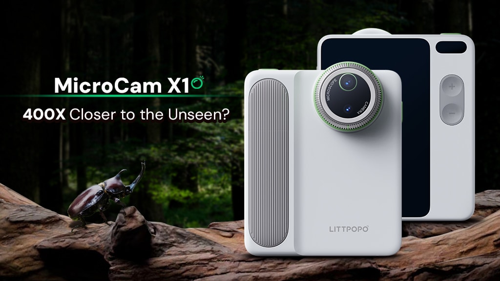 MicroCam X1 | 4K Pocket Microscope Camera for Outdoor