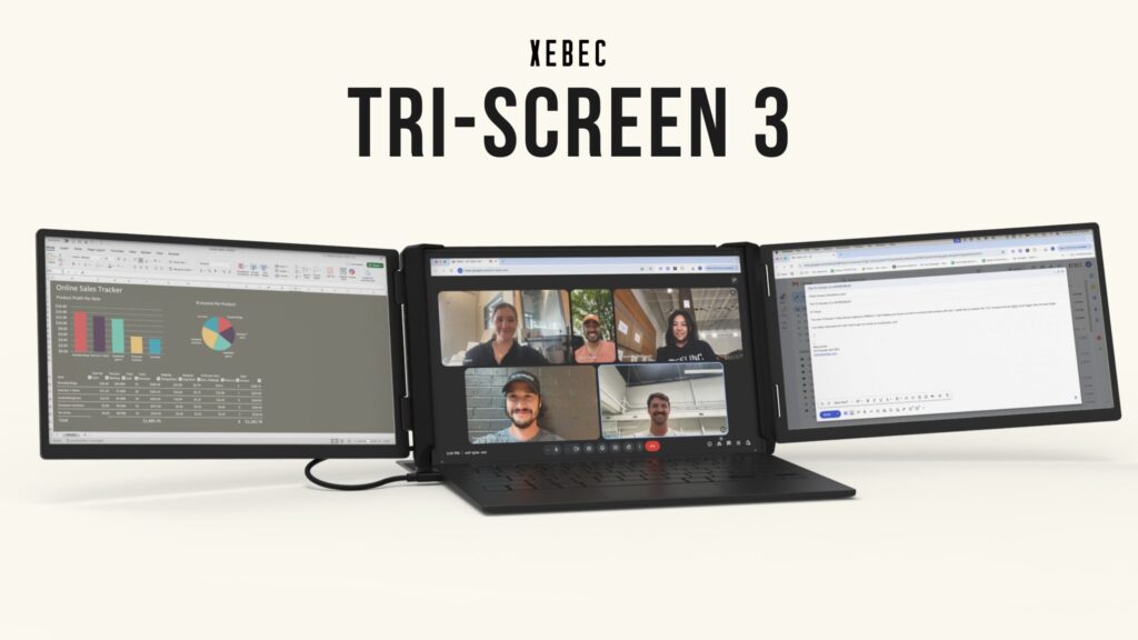 Xebec Tri-Screen 3: Instantly Add Two Monitors To Any Laptop