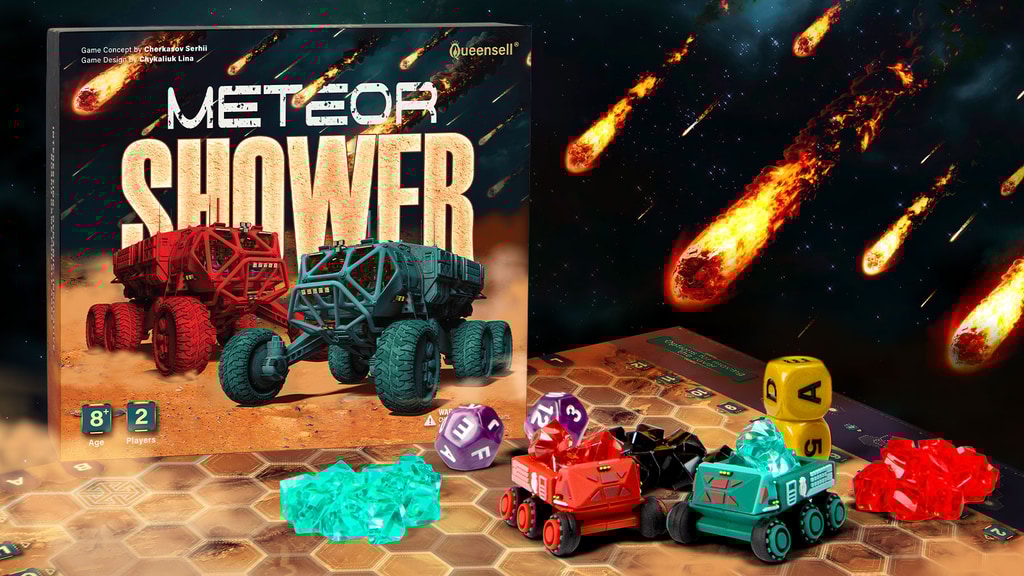 Meteor Shower | A Fast and Strategic 2-Player Tabletop Game