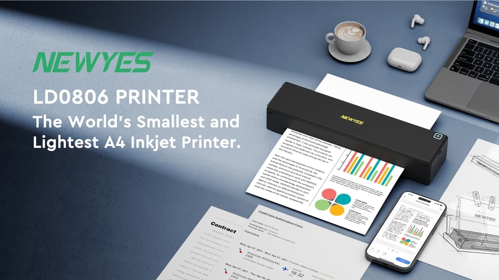 NEWYES LD0806 Portable Inkjet Printer – Reliable Printing