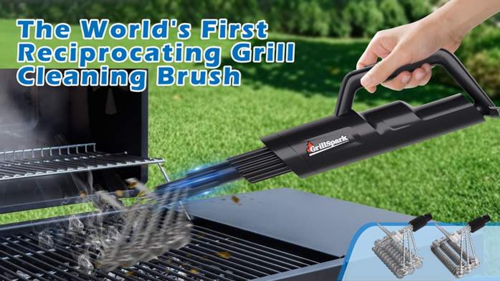 GrillSpark - The World's First Reciprocating Grill Brush