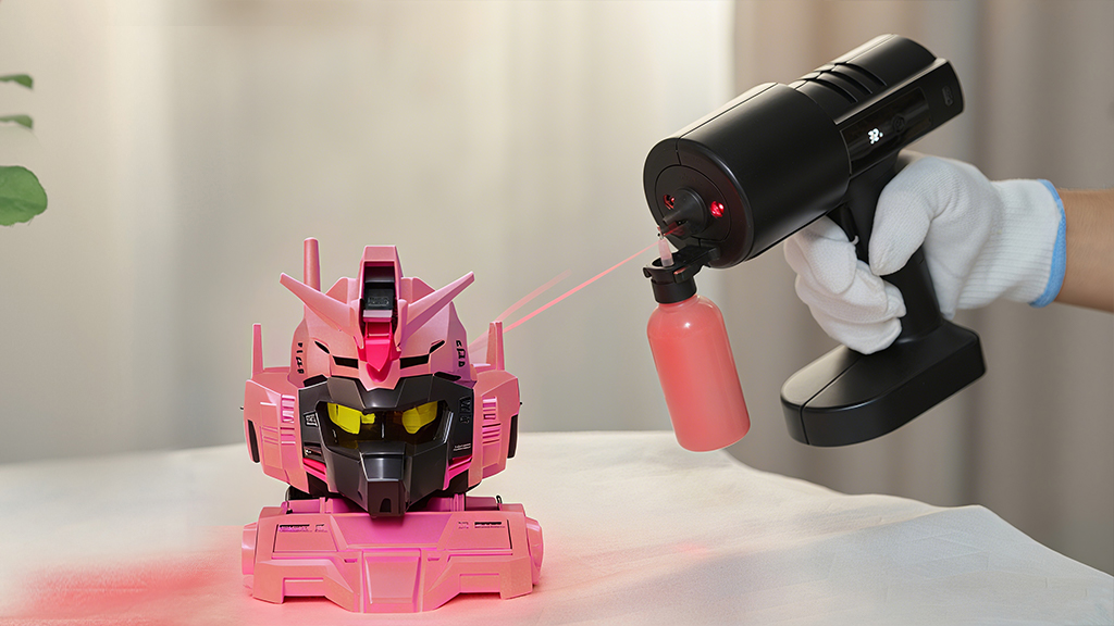 Y02:Laser Spray Gun Make Complex Curves a Breeze.