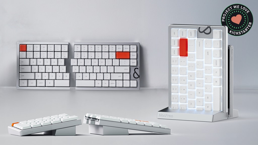 NocFree &: Wireless Split Keyboard. Split to Reconnect