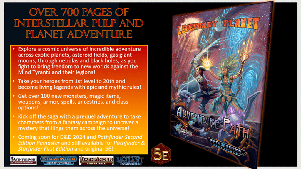 Legendary Planet: Cosmic Adventure for 5E