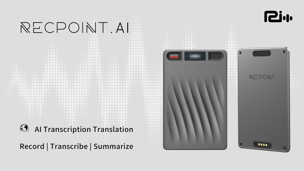RECPOINT AI Voice Recorder | Capturing value in every second