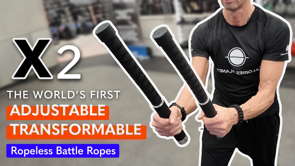 X2 - World's First Adjustable & Transformable Battle Ropes