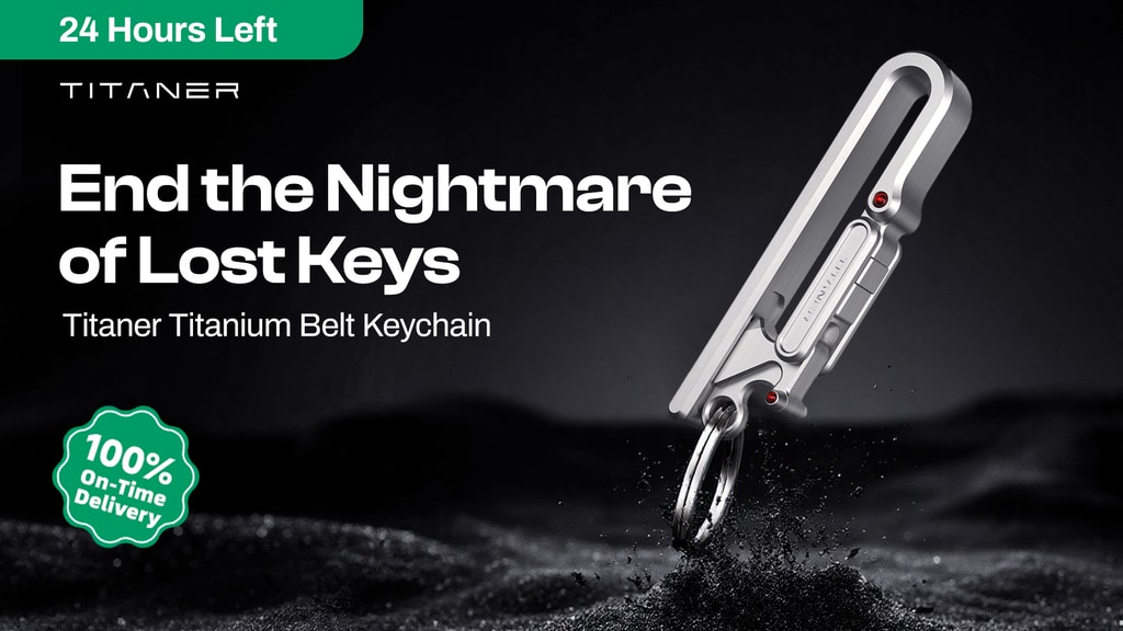 Titaner Titanium Belt Keychain:End the Nightmare of Lost Key