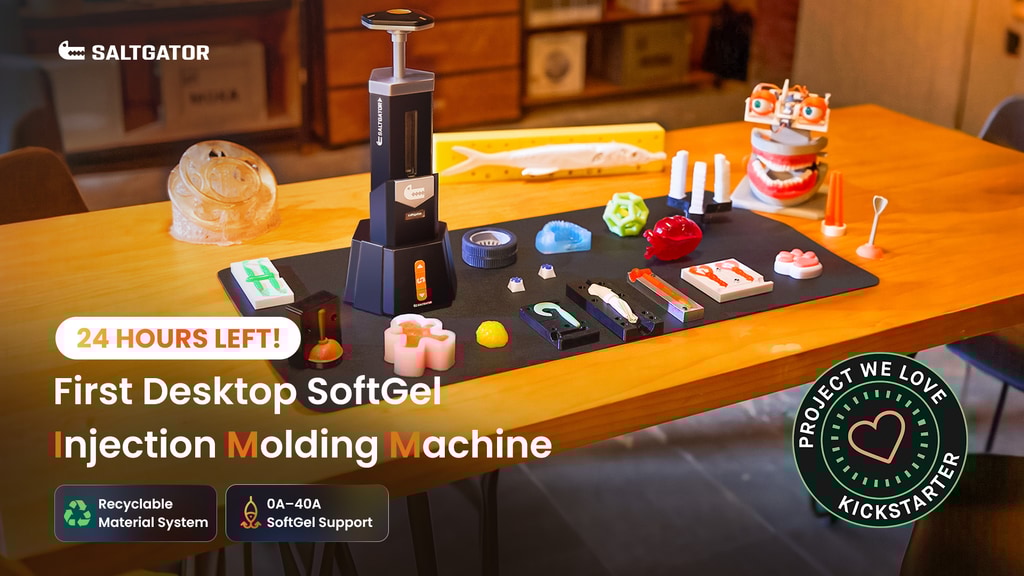 SALTGATOR: The 1st Desktop SoftGel Injection Molding Machine