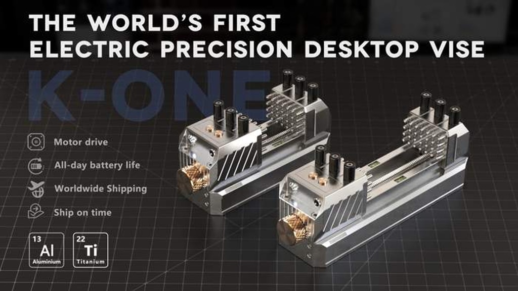K-ONE:The World’s First Electric Precision Desktop Vise
