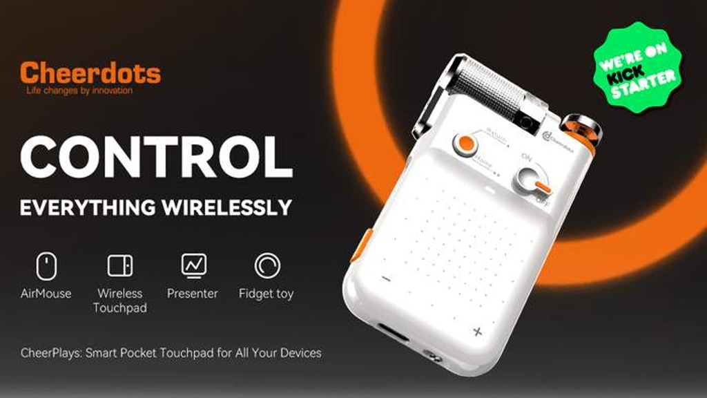 CheerPlay: The World's 1st Integrated Touchpad & Fidget Toy