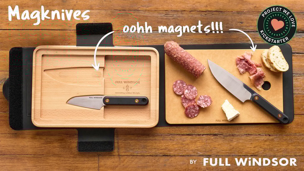 MagKnives - Dual Magnetic Cutting Board and Knife Set