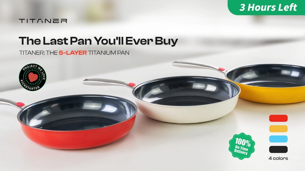Titaner 5-Layer Titanium Frying Pan — One Pan for Everything