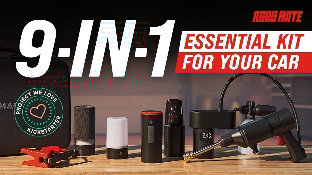 ROAD MATE: 9-in-1 Essential Kit for Your Car.