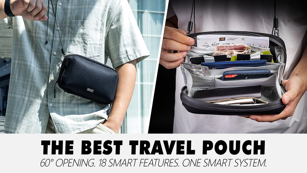 The SmartCore Travel Pouch: 60° Opening + 18 Smart Features