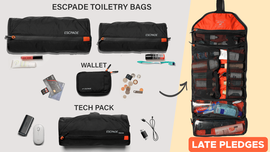 Escpade 3.0 - World's Most Functional Toiletry Bag!