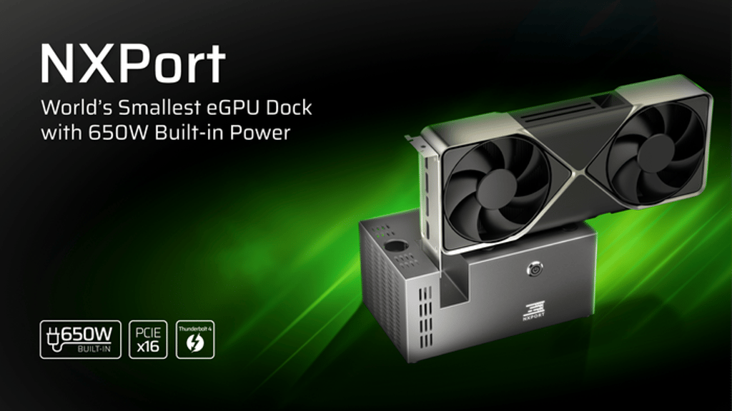 NXPort - World’s Smallest eGPU Dock with 650W Built-in Power