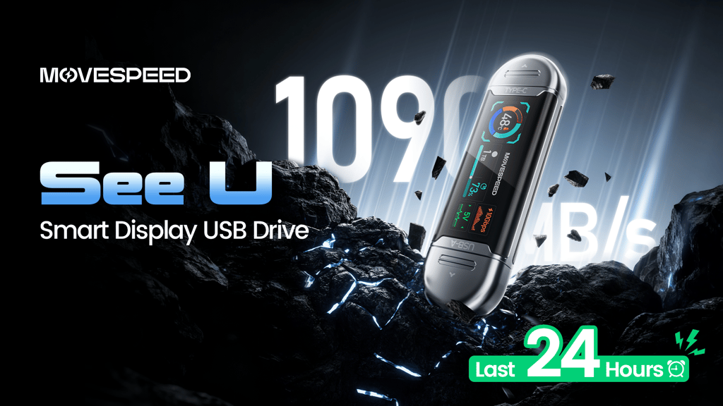 See U: The Next-Gen Smart Display USB Drive with Dual Ports