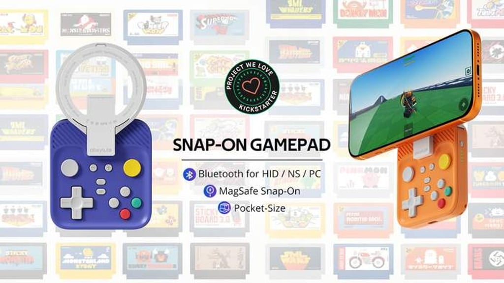 abxylute M4 Snap-On Phone Controller for Anytime Pocket Play