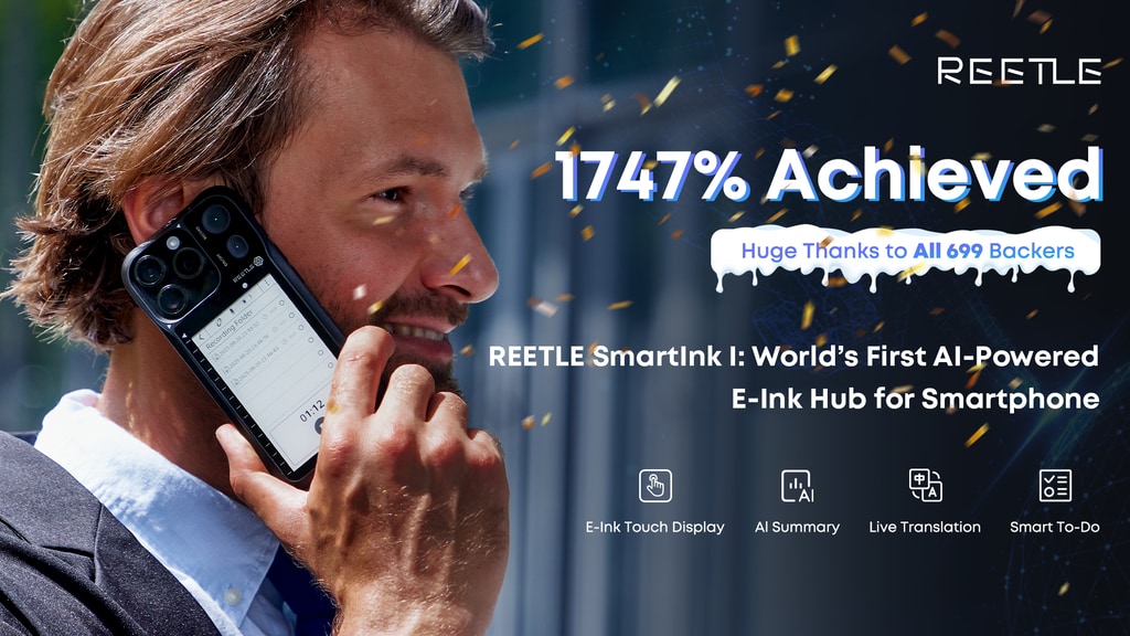 REETLE SmartInk I: World’s First AI E-Ink Hub for Smartphone
