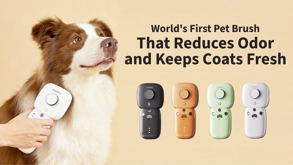 Storovic: Worlds 1st Bacteria-Killing Pet Grooming Brush