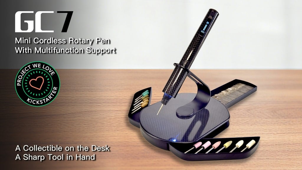 GC7 - Mini Cordless Rotary Pen With Multifunction Support