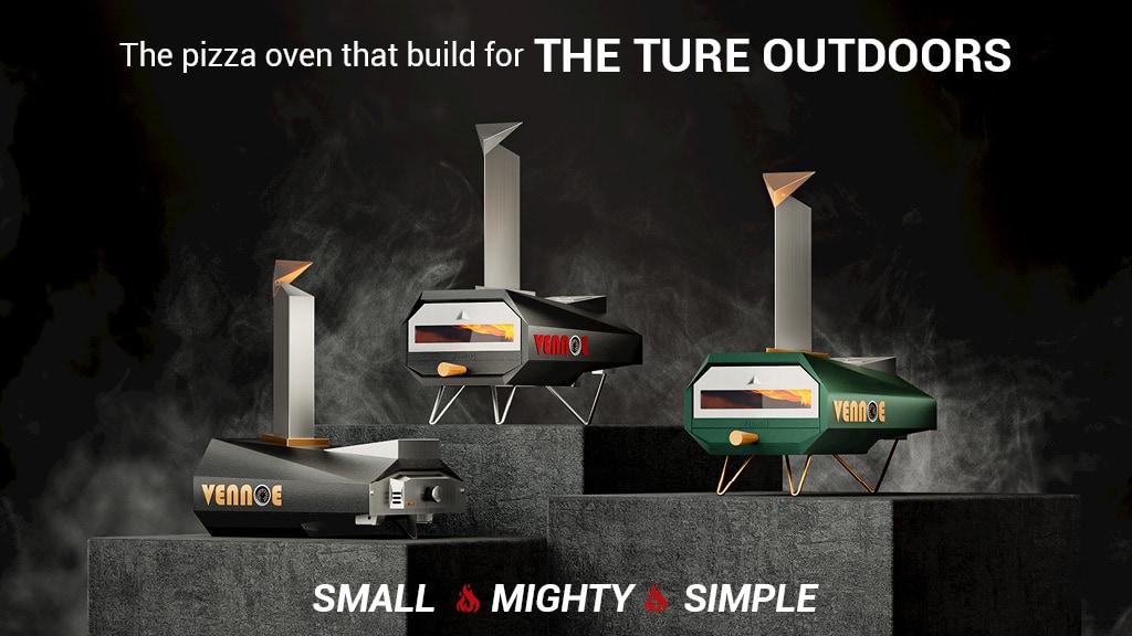 VENNOE: Worlds Most Compact Go-Anywhere Outdoor Pizza Oven