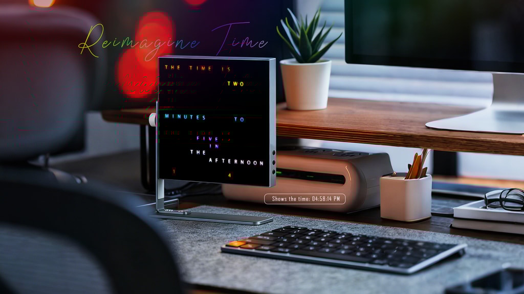 Word Clock - TX1 | A Living Canvas