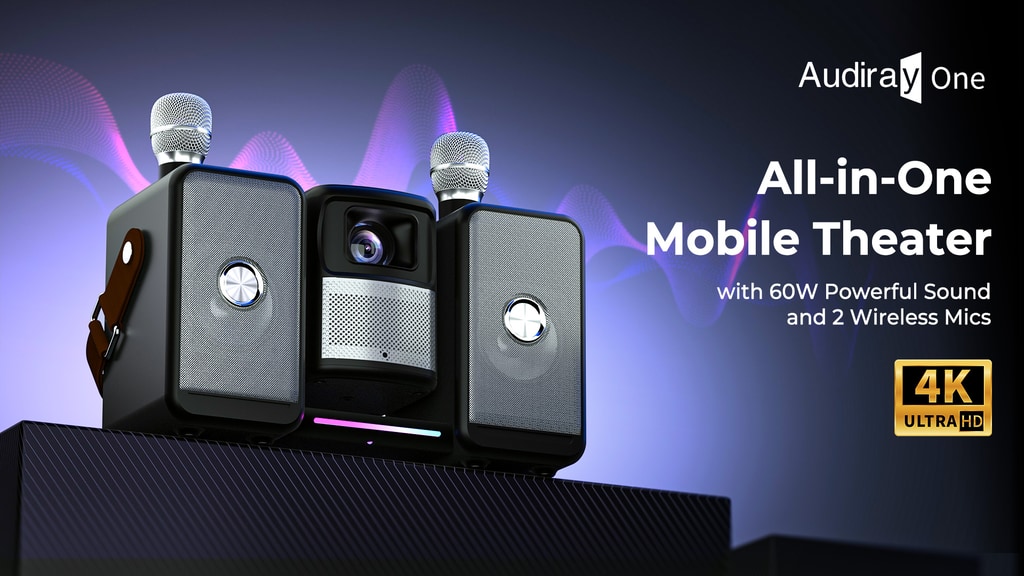 Audiray One: Your Portable Mini Theater Anywhere