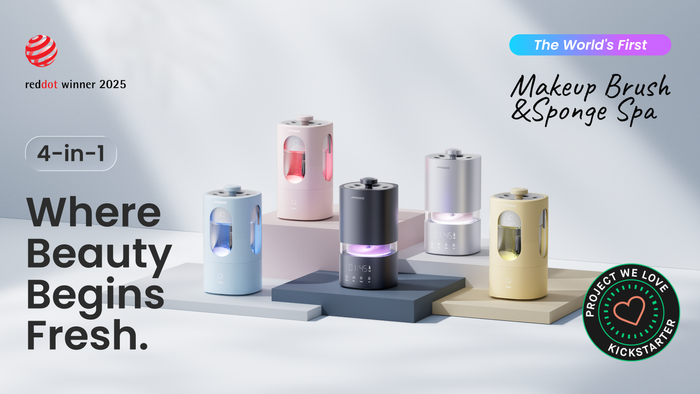 The First 4-in-1 Clean-Dry Spa for Makeup Brushes & Sponges