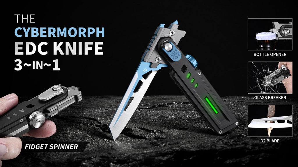 CyberMorph: An Innovative Fidget Spinner EDC Multi-knife