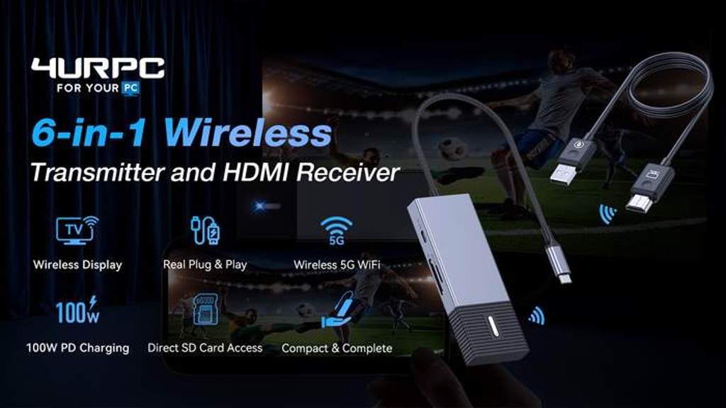 4URPC: Plug-and-Play 6-in-1 Wireless Transmitter & Receiver