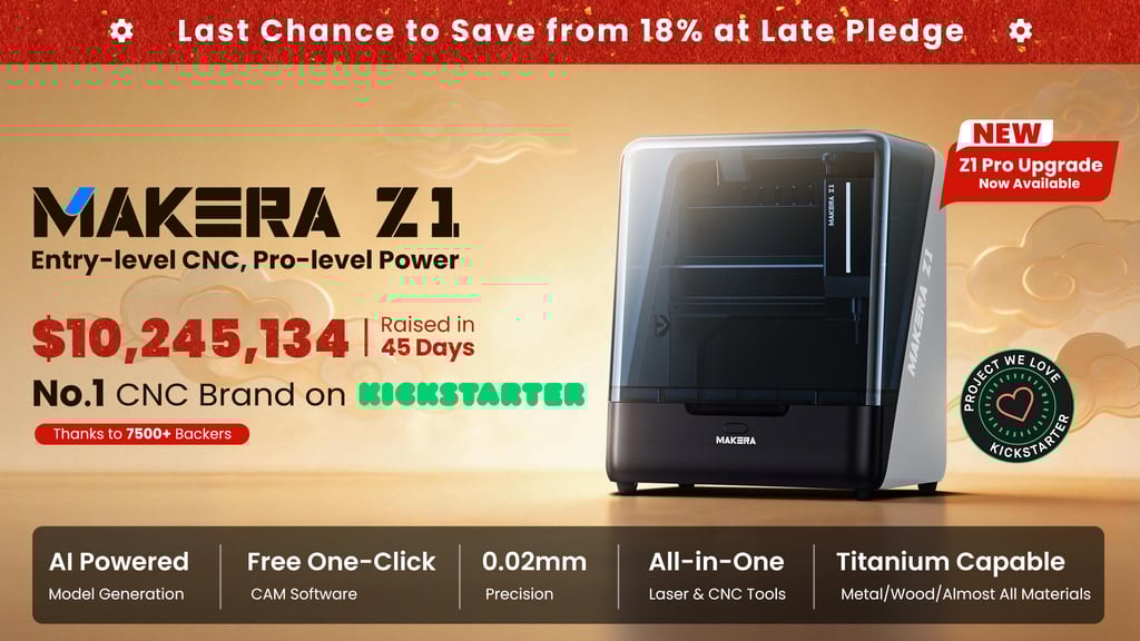 Makera Z1 Desktop CNC: Entry-level CNC