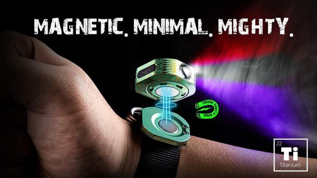 NanoB10: 9-Mode EDC Flashlight with 360° Hands-Free Use