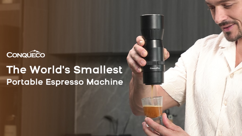 CONQUECO: The Worlds Smallest Portable Espresso Machine