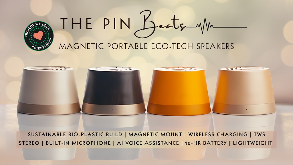 The PIN Beats – Magnetic Wireless Charging Speaker