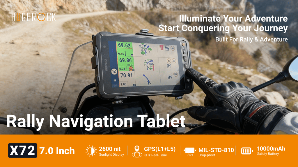 Hugerock X72: MIL-Grade Navigator for Toughest Rides