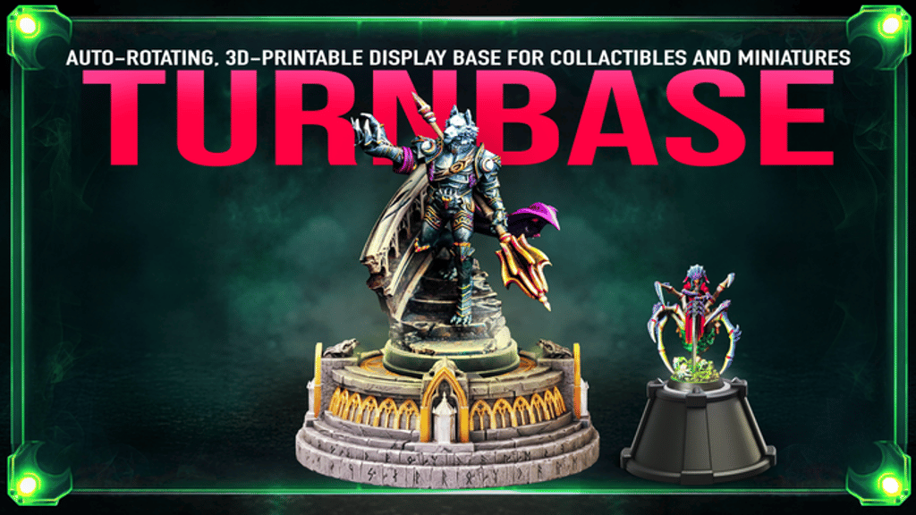 TurnBase: 3D-Printable Rotating Figure Stand