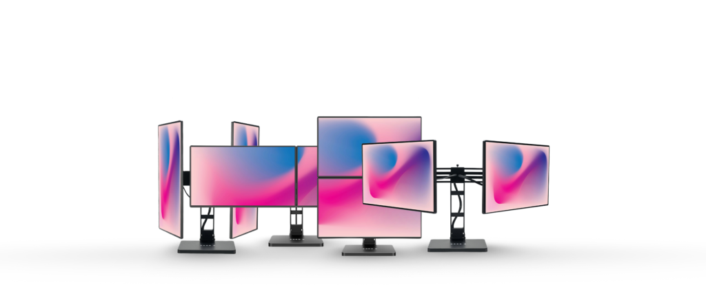 A Dual-Ergonomic Desktop Monitor Built to Move With You