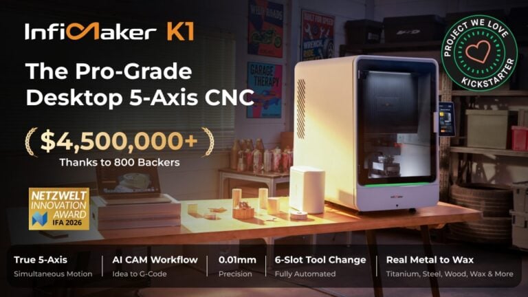InfiMaker K1: The Pro-Grade Desktop 5-Axis CNC